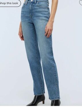 Madewell 90s High-Rise Straight Leg Jeans in Light Blue